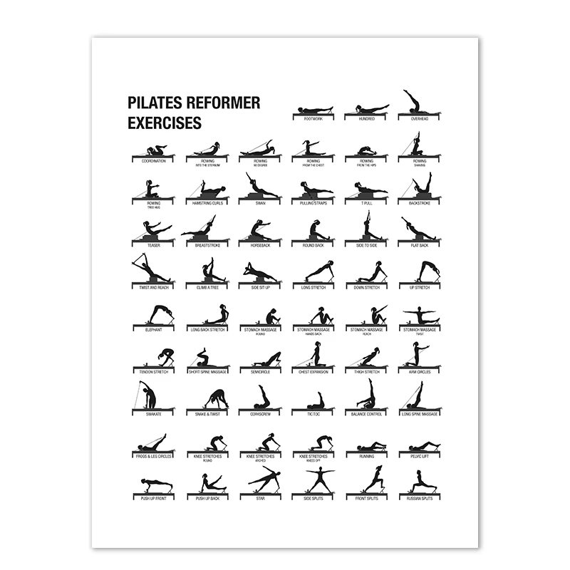 Pilates workout Poster - Afbeelding 9