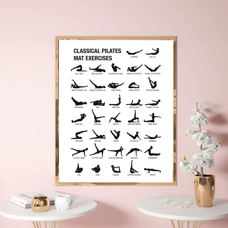 Pilates workout Poster - Afbeelding 4