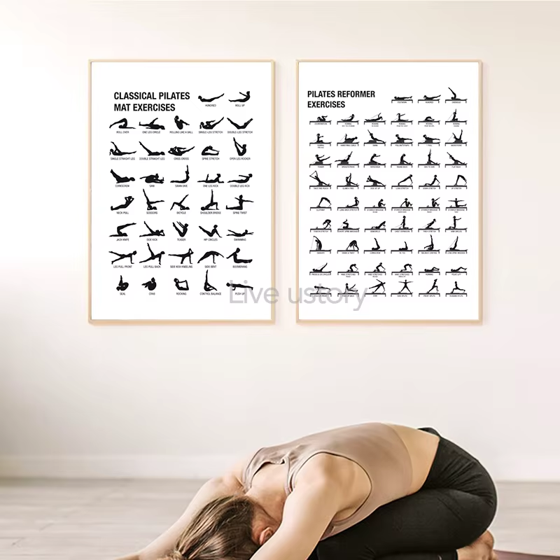 Pilates workout Poster - Afbeelding 3